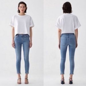 Agolde Sophie Crop High Rise Skinny Jeans